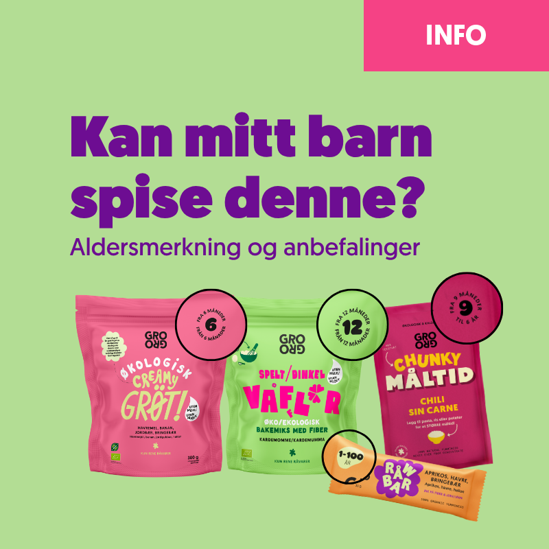 Kan mitt barn spise denne?