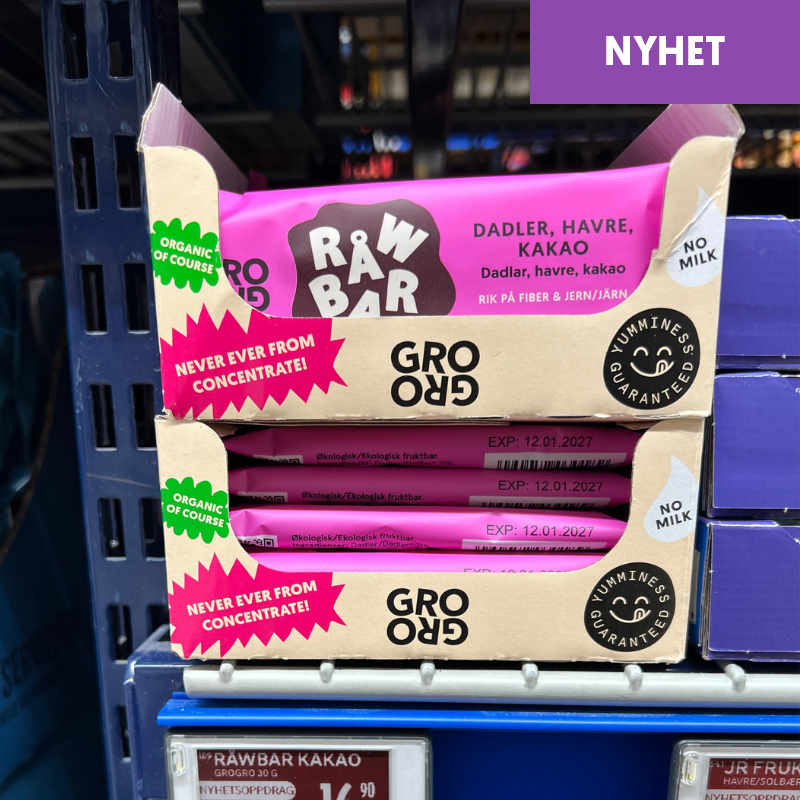 REMA 1000 tar inn Råwbar kakao! – GroGro & Møtsch