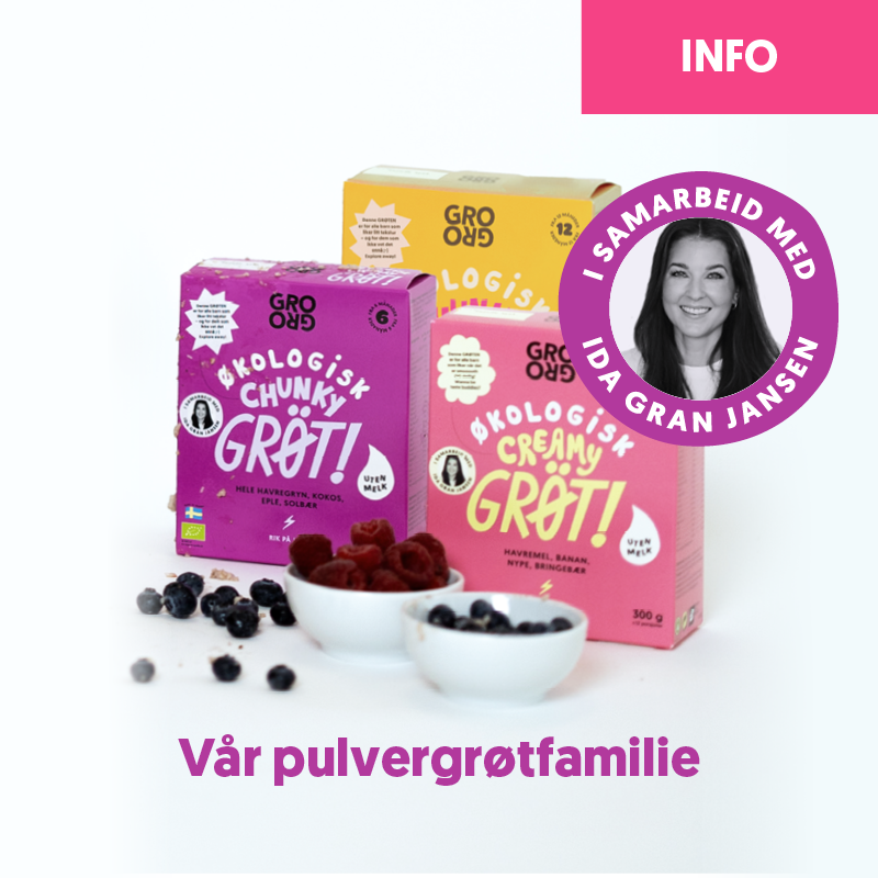 Pulvergrøt basert på rene råvarer: vårt samarbeid med Ida Gran-Jansen