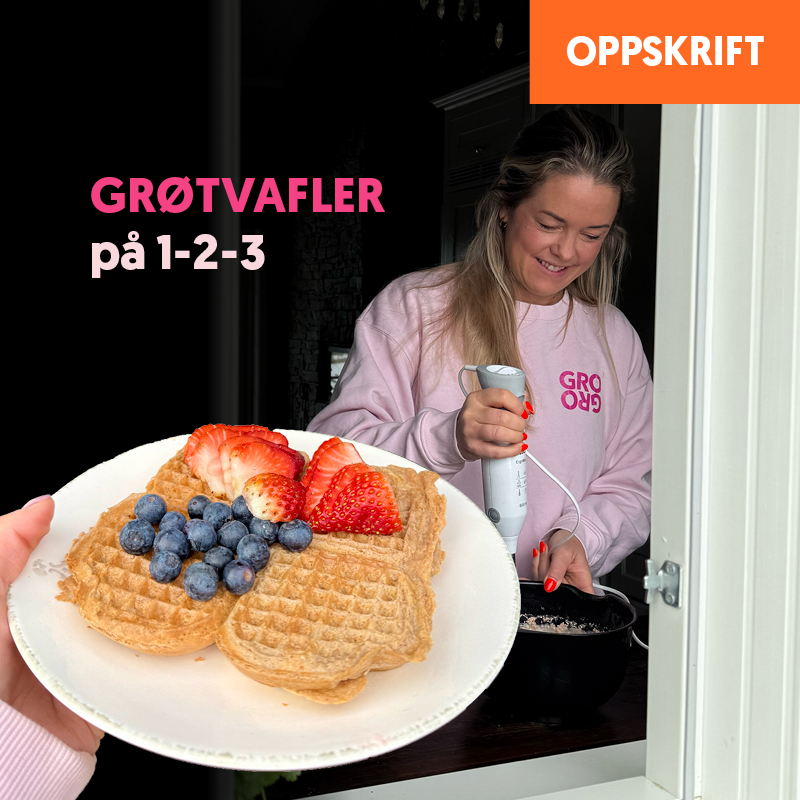 Grøtvafler på 1-2-3 – GroGro & Møtsch